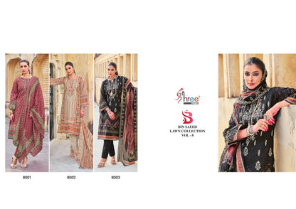 Bin Saeed Lawn Vol 8 Shree Fabs Karachi Salwar Suits