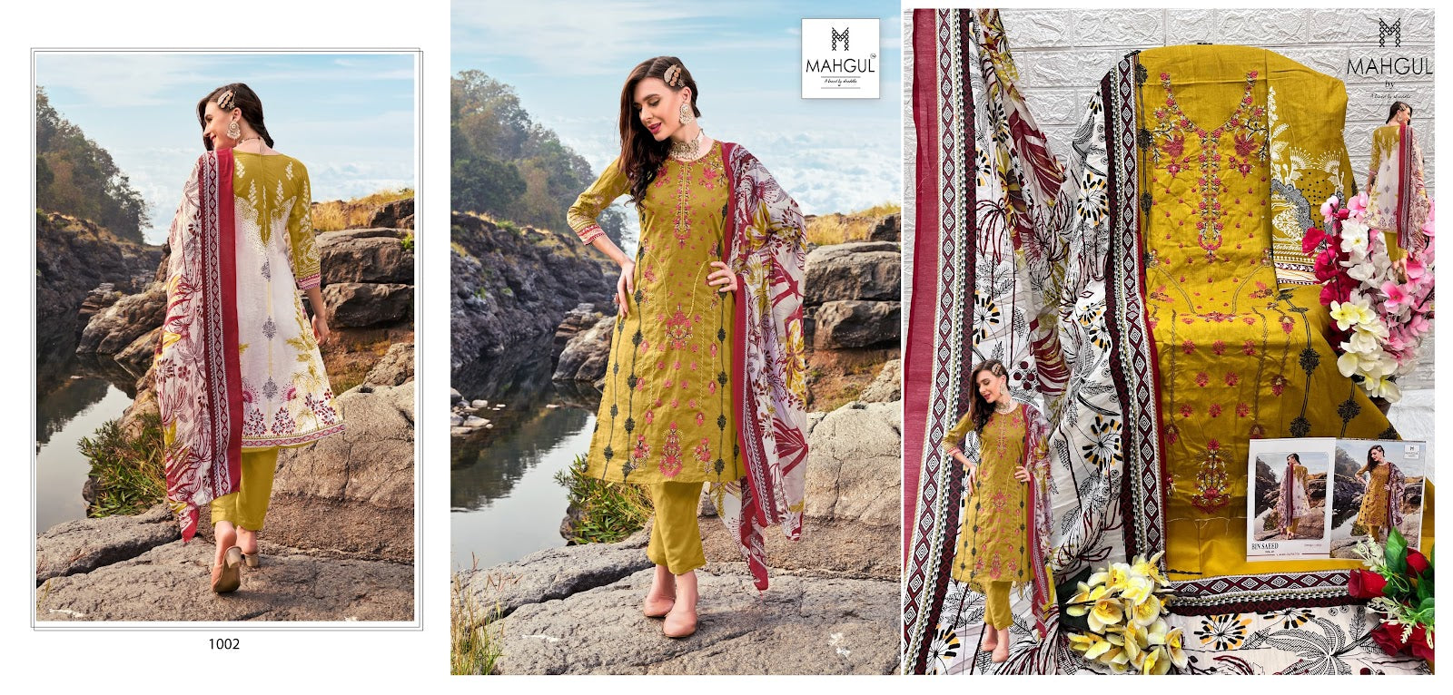 Bin Saeed Vol 1 Mahgul Lawn Cotton Pakistani Salwar Suits