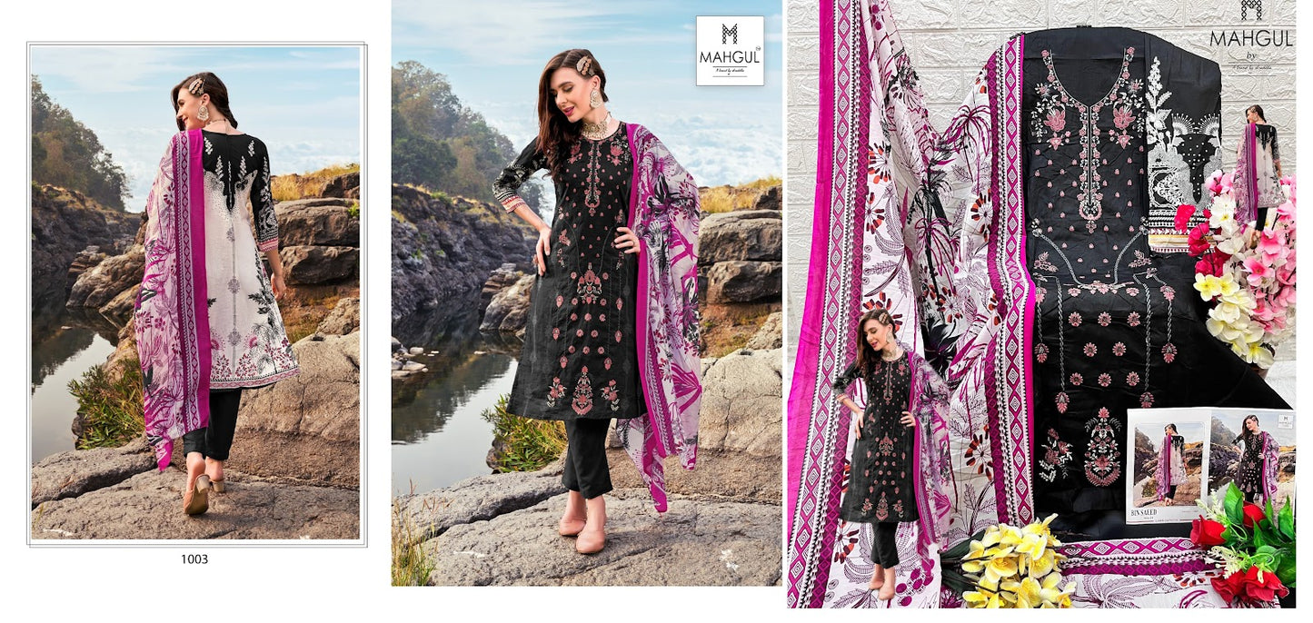 Bin Saeed Vol 1 Mahgul Lawn Cotton Pakistani Salwar Suits