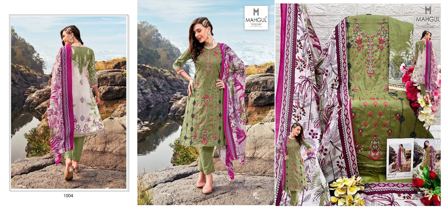 Bin Saeed Vol 1 Mahgul Lawn Cotton Pakistani Salwar Suits
