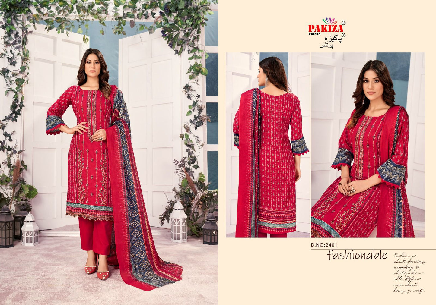 Bin Saeed Vol 24 Pakiza Prints Lawn Cotton Karachi Salwar Suits
