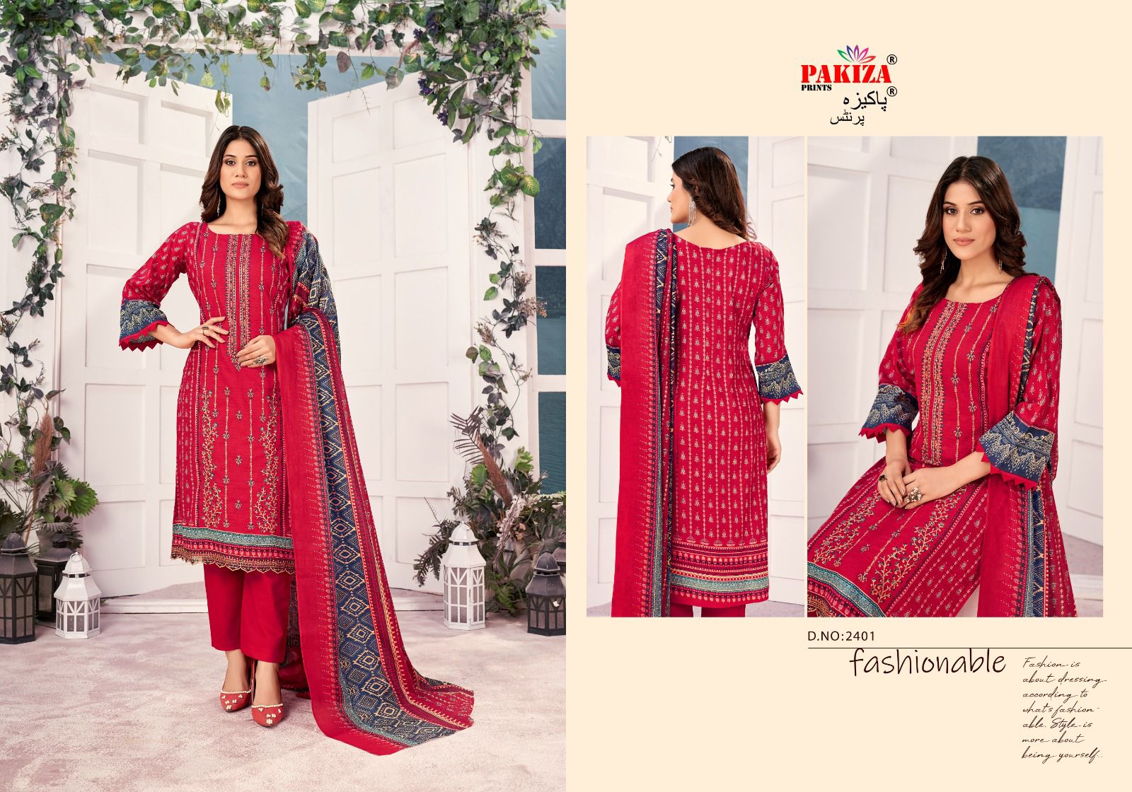 Bin Saeed Vol 24 Pakiza Prints Lawn Cotton Karachi Salwar Suits