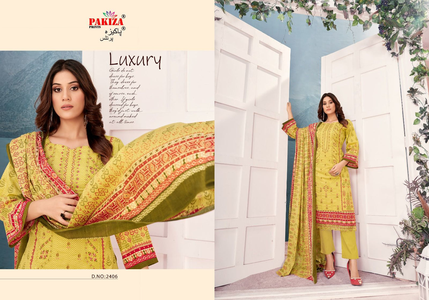Bin Saeed Vol 24 Pakiza Prints Lawn Cotton Karachi Salwar Suits