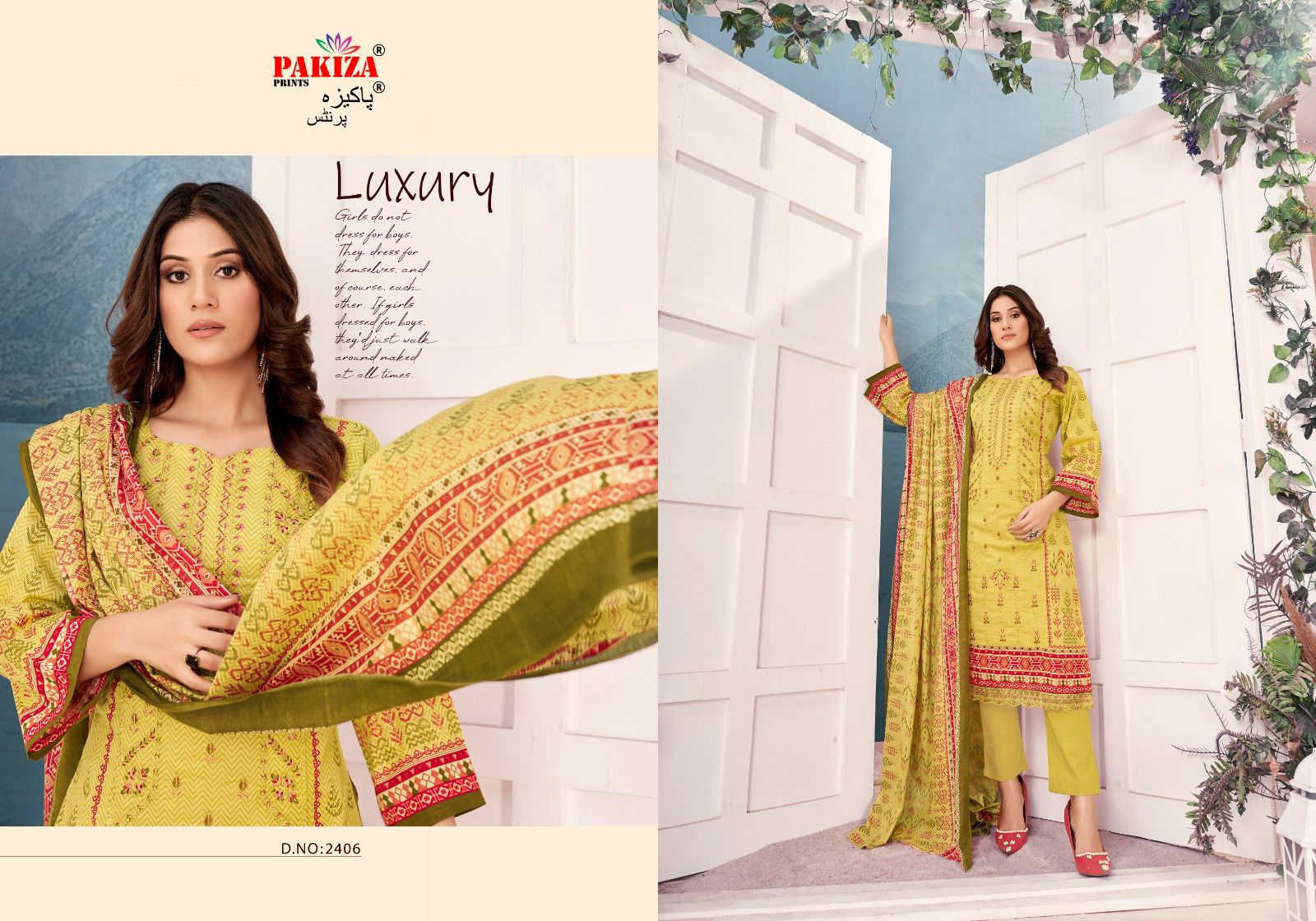 Bin Saeed Vol 24 Pakiza Prints Lawn Cotton Karachi Salwar Suits