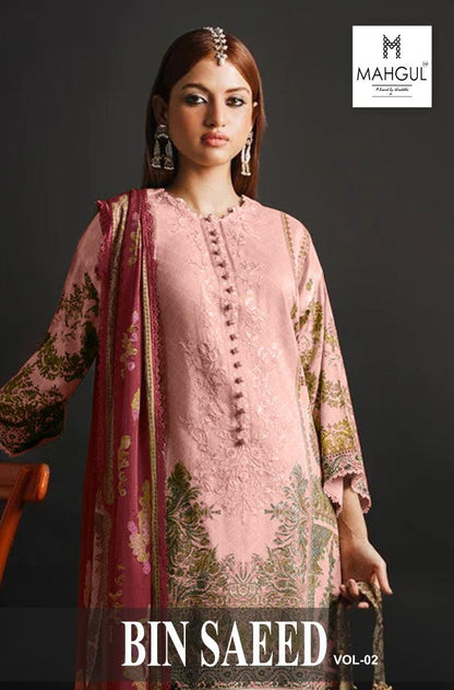 Bin Saeed Vol 2 Mahgul Lawn Cotton Pakistani Salwar Suits