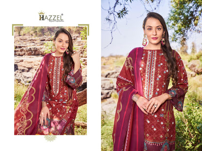 Bin Saeed Vol 3 Hazzel Lawn Cotton Karachi Salwar Suits