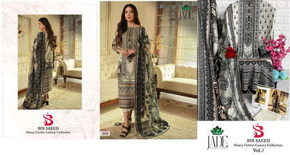 Bin Saeed Vol 3 Jade Lawn Cotton Karachi Salwar Suits