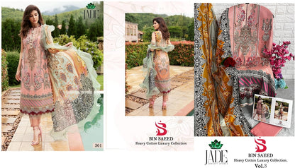Bin Saeed Vol 3 Jade Karachi Salwar Suits