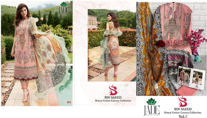 Bin Saeed Vol 3 Jade Lawn Cotton Karachi Salwar Suits