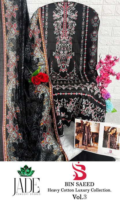 Bin Saeed Vol 3 Jade Karachi Salwar Suits