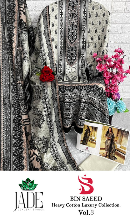 Bin Saeed Vol 3 Jade Karachi Salwar Suits