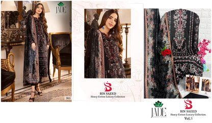 Bin Saeed Vol 3 Jade Karachi Salwar Suits