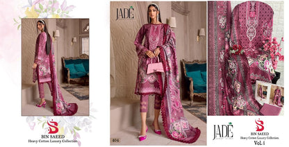 Bin Saeed Vol 4 Jade Lawn Cotton Karachi Salwar Suits