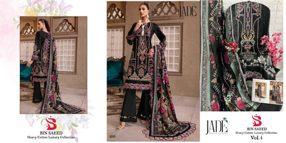 Bin Saeed Vol 4 Jade Lawn Cotton Karachi Salwar Suits
