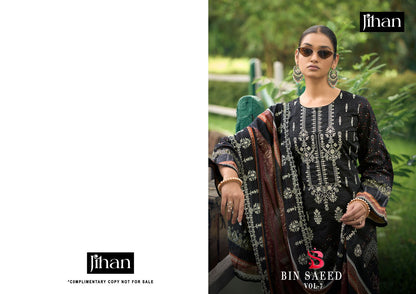 Bin Saeed Vol 7 Jihan Lawn Karachi Salwar Suits