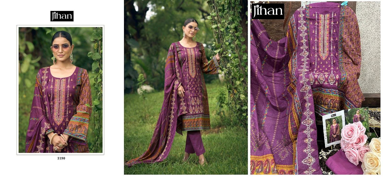Bin Saeed Vol 7 Jihan Lawn Karachi Salwar Suits