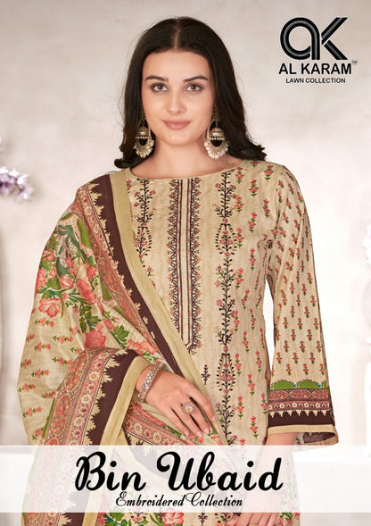 Bin Ubaid Al Karam Cambric Karachi Salwar Suits