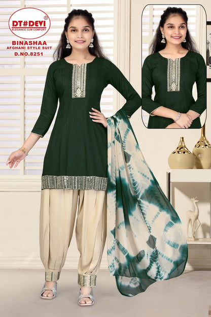 Binashaa-8251 Dt Devi Rayon Readymade Suits