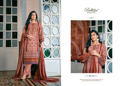 Binsaeed Belliza Designer Studio Cotton Karachi Salwar Suits