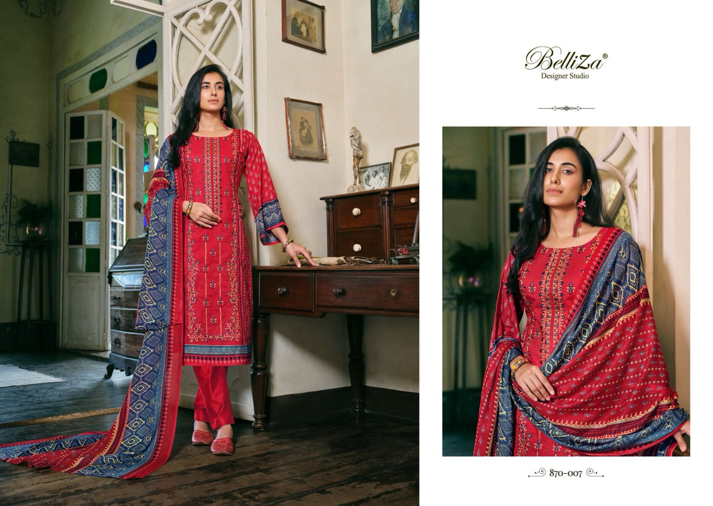 Binsaeed Vol 2 Belliza Designer Studio Cotton Karachi Salwar Suits