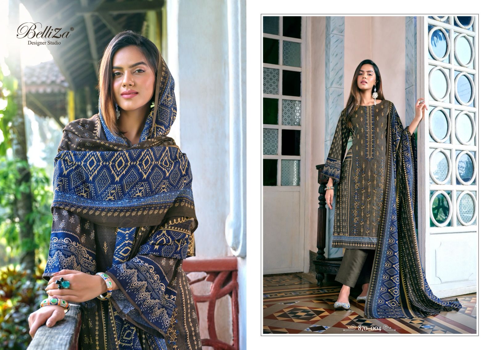 Binsaeed Vol 2 Belliza Designer Studio Cotton Karachi Salwar Suits