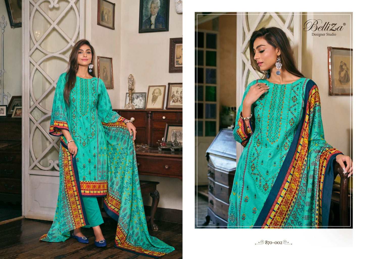 Binsaeed Vol 2 Belliza Designer Studio Cotton Karachi Salwar Suits