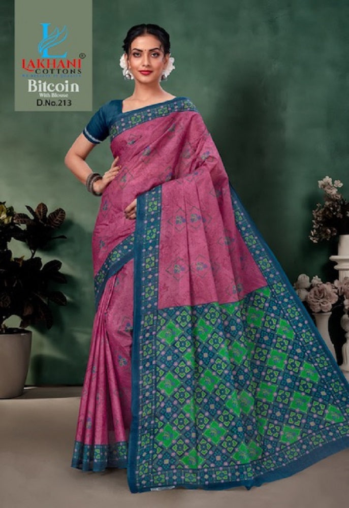 Bitcoin Vol 2 Lakhani Cotton Sarees