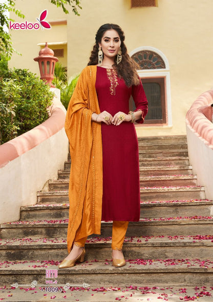 Bitu Vol 2 Keeloo Rayon Readymade Pant Style Suits