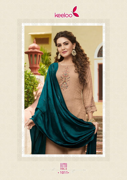 Bitu Vol 2 Keeloo Rayon Readymade Pant Style Suits