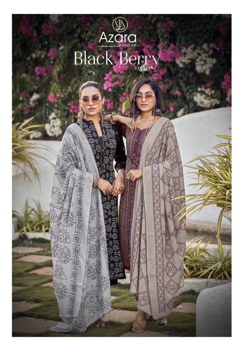 Black Berry Vol 5 Radhika Fashion Cotton Plazzo Style Suits