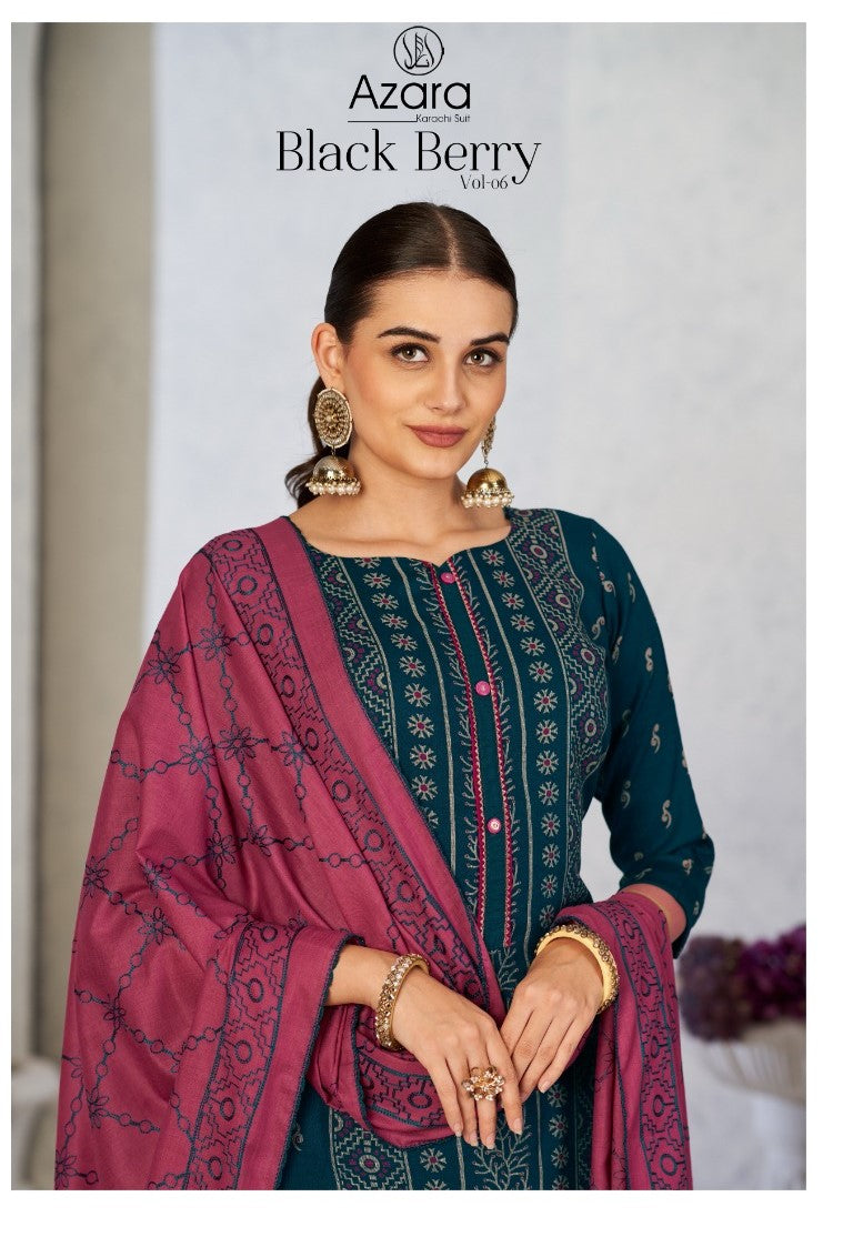 Black Berry Vol 6 Radhika Fashion Cotton Pant Style Suits