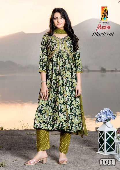 Black Cat Master Rayon Readymade Pant Style Suits