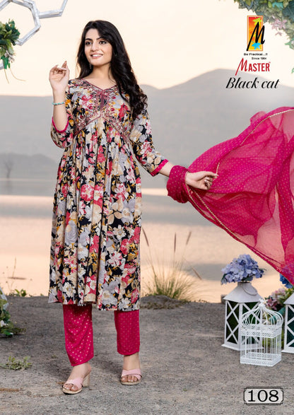 Black Cat Master Rayon Readymade Pant Style Suits