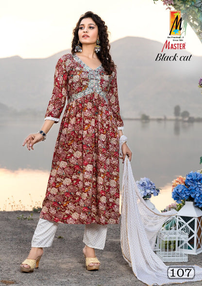 Black Cat Master Rayon Readymade Pant Style Suits