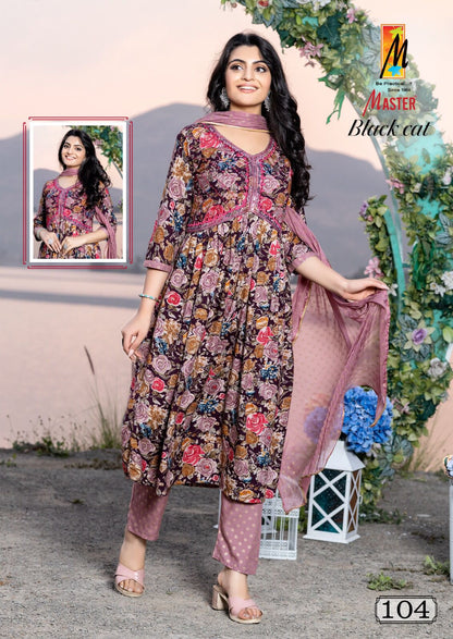 Black Cat Master Rayon Readymade Pant Style Suits