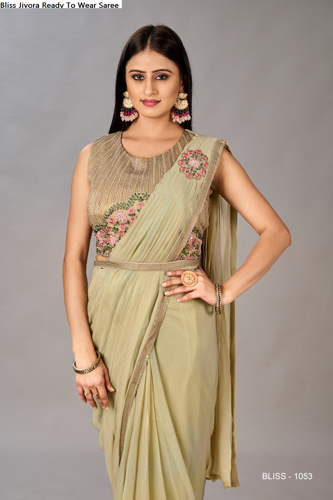 Bliss Jivora Georgette Ready To Wear Saree