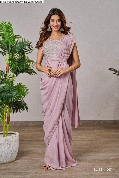 Bliss Jivora Georgette Ready To Wear Saree