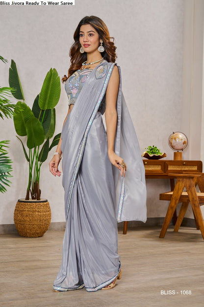Bliss Jivora Georgette Ready To Wear Saree