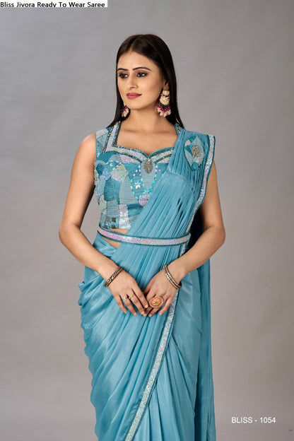 Bliss Jivora Georgette Ready To Wear Saree