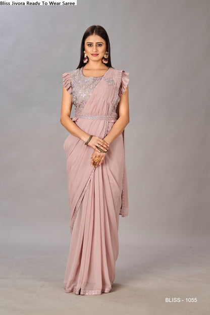 Bliss Jivora Georgette Ready To Wear Saree