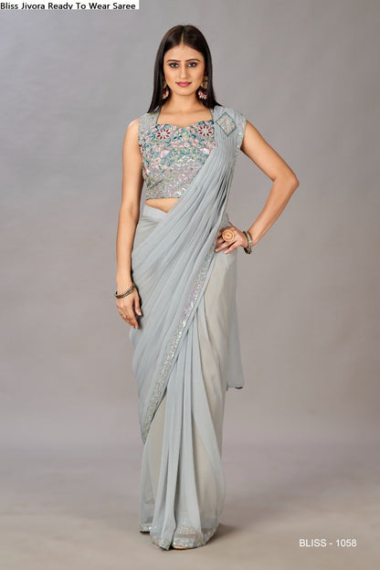 Bliss Jivora Georgette Ready To Wear Saree