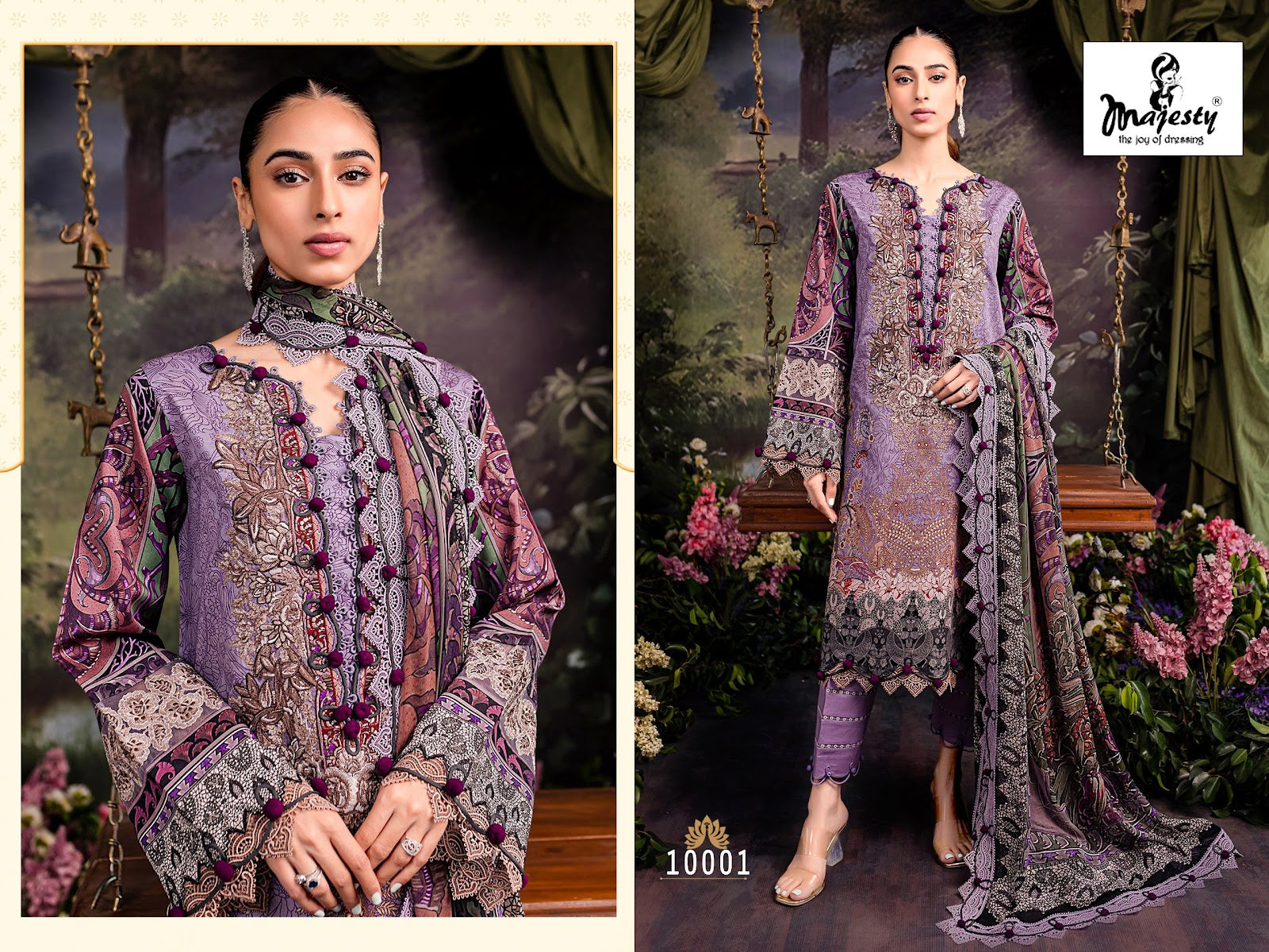Bliss Linen Majesty Cotton Pakistani Patch Work Suits