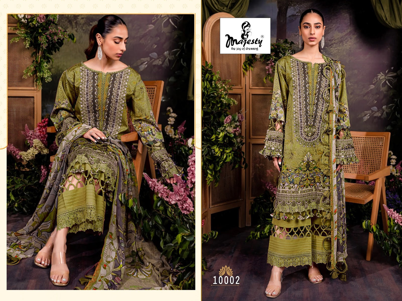 Bliss Linen Majesty Cotton Pakistani Patch Work Suits