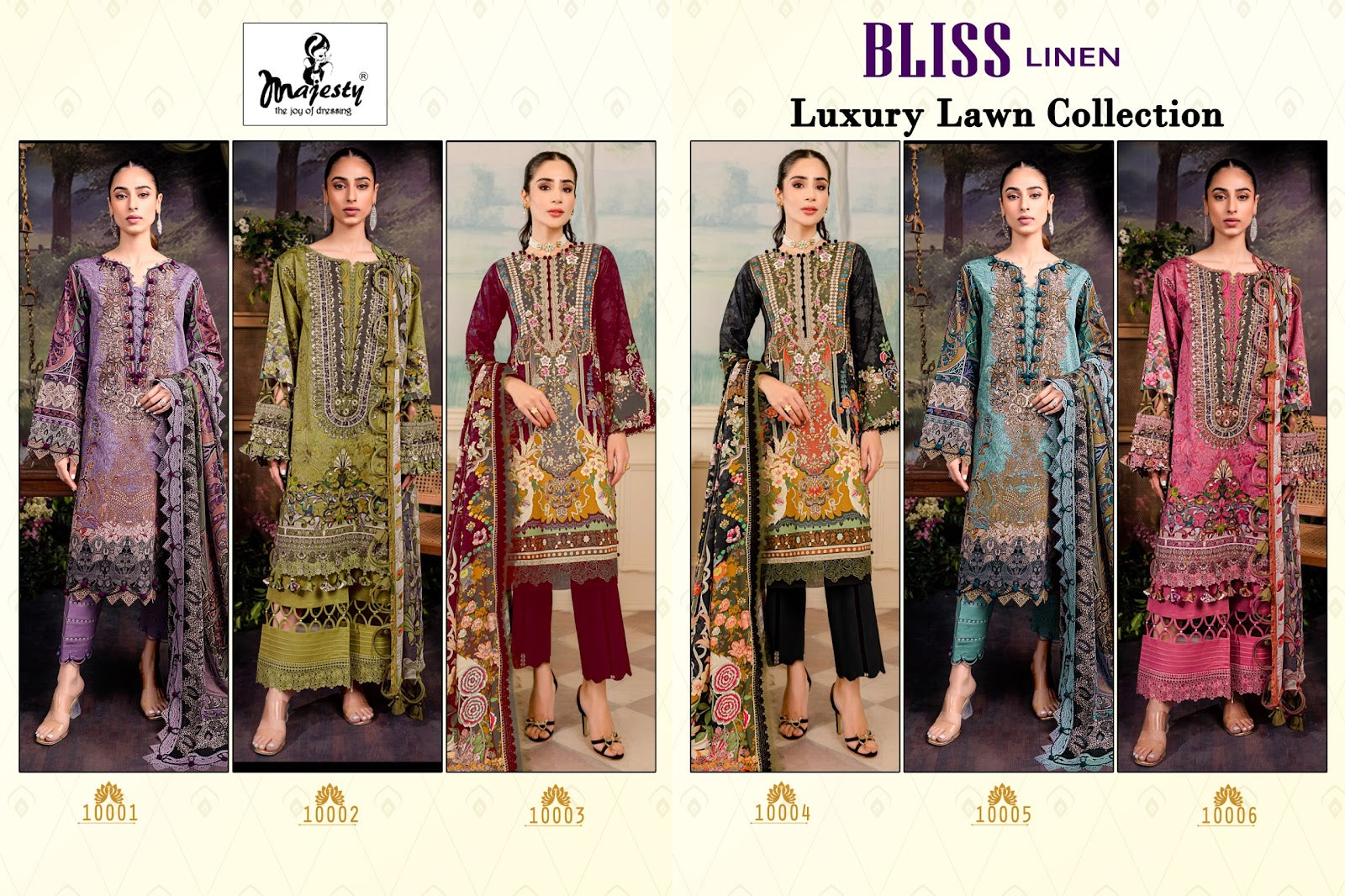Bliss Linen Majesty Cotton Pakistani Patch Work Suits