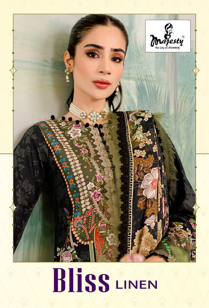 Bliss Linen Majesty Cotton Pakistani Patch Work Suits