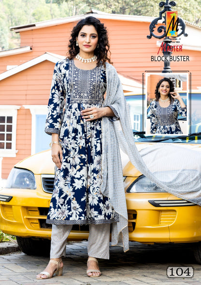 Blockbuster Master Rayon Readymade Pant Style Suits