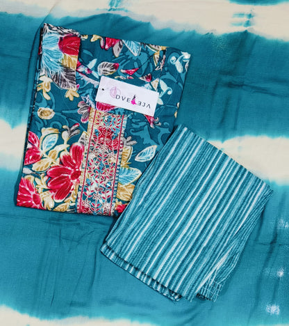 Blossom-1902 Dveeja Fashion Reyon Readymade Pant Style Suits