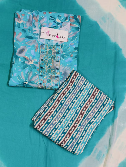 Blossom-1902 Dveeja Fashion Reyon Readymade Pant Style Suits