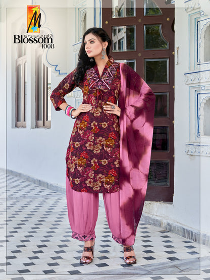 Blossom Vol 3 Manjeera Afghani Readymade Suit
