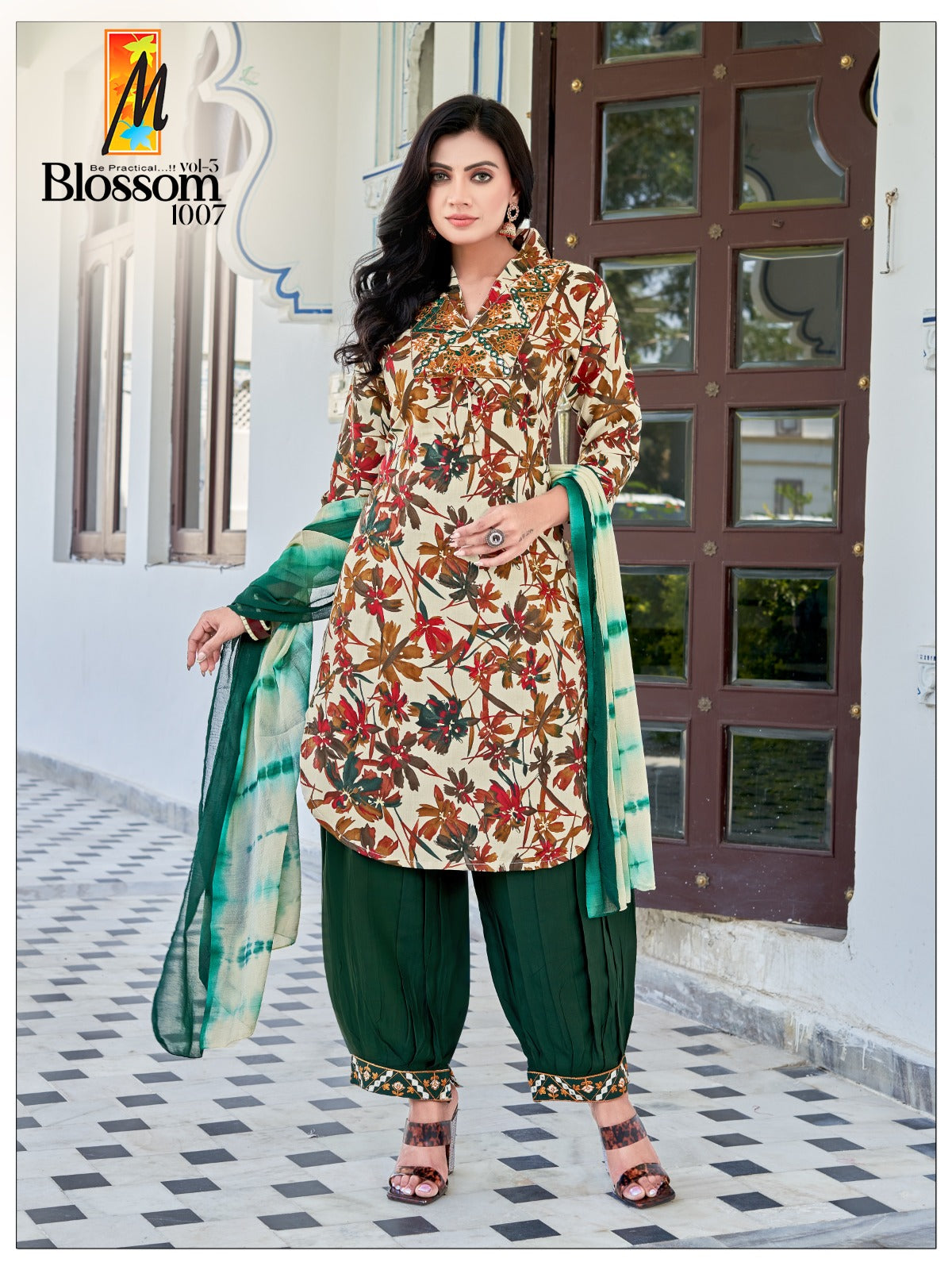 Blossom Vol 3 Manjeera Afghani Readymade Suit